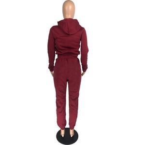 Conjunto Deportivo Informal de 2 Piezas con Logotipo Personalizado OEM, Chándal de Algodón Unisex para Mujer, Pantalones Deportivos, Chándal de Otoño al por Mayor - Product Image 2