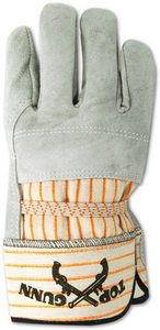 Winter Heavy Duty Work Gloves <b>Cow</b> Split Leather Palm Knit Cuff Split Large Gray Working Gloves Pig - Product Image 5