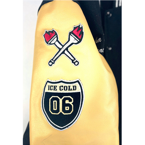 Latterman Jacket 100% Custom Made with Wool Body Leather Sleeves Varsity Jacket Wool / <b>Viscose</b> Shell Corduroy <b>Fabric</b> for Winter - Product Image 4