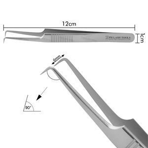 Stainless Steel Eyelash Extension Tweezer with Finger Grip Design Private Label, Top Quality Eyelash Extension Tweezer - Product Image 5