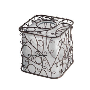 Boîte à mouchoirs décorative, fabricant et fournisseur de porte-serviettes, boîte à mouchoirs en Nickle brillant, meilleure vente - Product Image 3