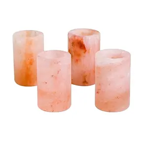 premium quality Himalayan Natural Pink Salt Set of 4 Himalayan Tequila Shot Glasses OEM ODM style customization logo printing