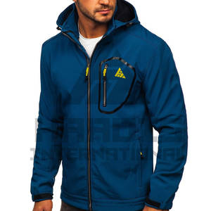 Chaqueta Softshell ligera para hombre Cierre de cremallera 100% chaquetas de poliéster Softshell La mejor calidad producto de venta superior chaqueta Softshell - Product Image 1