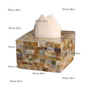 Boîte à mouchoirs en nacre faite à la main, dernier design, boîte à papier absorbant, boîte à serviettes par Home Arts - Product Image 1