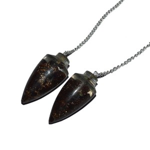 Best Value of Black Tourmaline Orgone Bullet Pendulum : Black Tourmaline Orgone Bullet Pendulum for Sale - Product Image 1