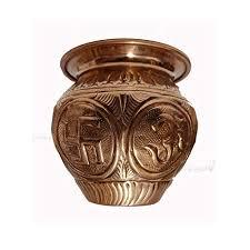 ทองแดงคุณภาพสูงสไตล์อินเดีย Kalash Lota สำหรับเทศกาลและ Puja - Product Image 6