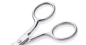 Ciseaux à sourcils NGHIA Highlight ES-05 en acier inoxydable finition grise, longueur 89 mm - Product Image 4