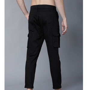 Hombres Cargo Jogger Pantalones Venta al por mayor logotipo personalizado adecuado entrenamiento Hombres Casual Cargo Pant - Product Image 3