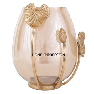 Acrylic Metal <b>Lantern</b> Shape Candle Holder Luxury Acrylic Candle Holder - Product Image 2