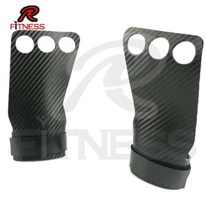 RC Fitness Wear <b>Gymnastics</b> <b>Grips</b> Great Pull-ups Weight Lifting 3 Hole for Carbon Leather Gym Hand <b>Grip</b> ARMS Lightweight - Product Image 4
