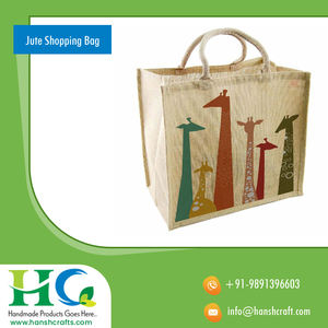 2022 sac de Jute en toile de qualité supérieure le plus vendu pense positif et pense vert sac à provisions promotionnel avec poignée en corde - Product Image 3