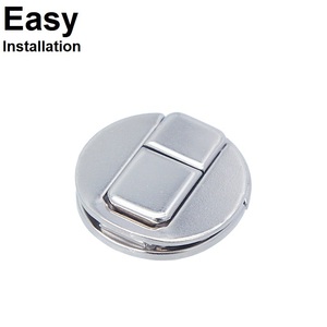 Verrou rond en nickel galvanisé HC134 pour petite mallette de transport, quincaillerie en bois, offre spéciale - Product Image 1