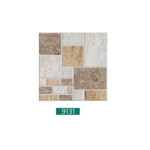 Carreaux de sol en porcelaine de surface en pierre décorative de conception carrée de taille inégale 40x40cm - Product Image 1