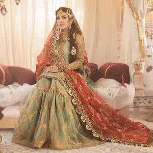 Vestido pesado completo con bordado de edición de boda, traje impresionante de colección - Product Image 2