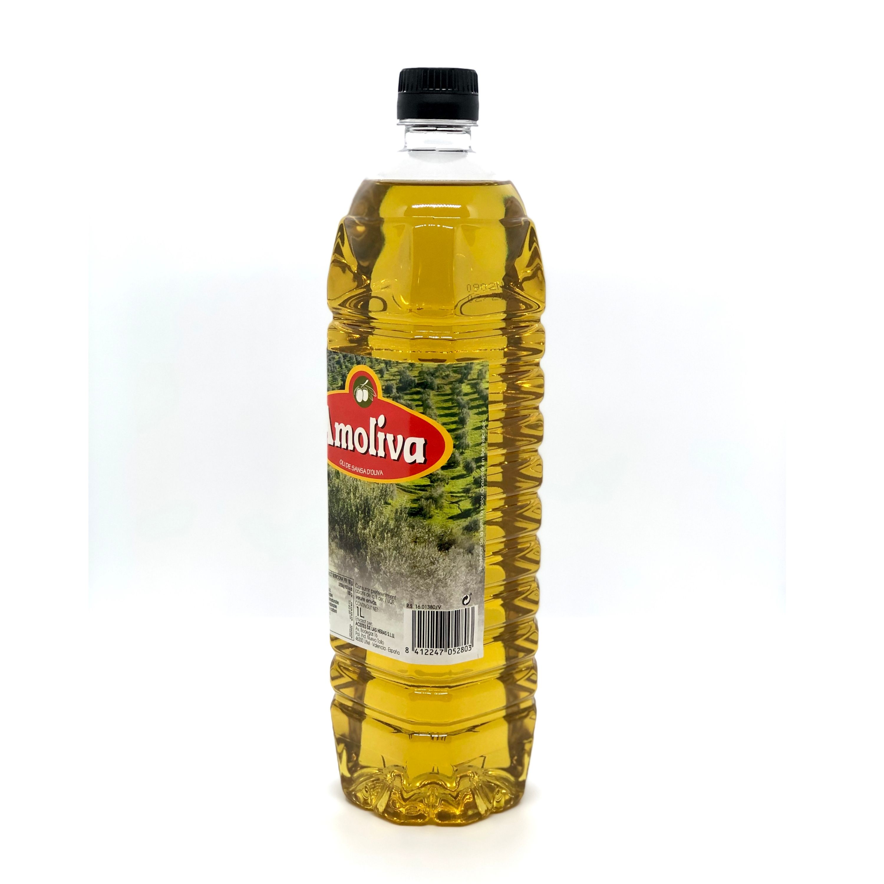 High-Quality Spanish Pomace Olive Oil Amoliva 1L PET Bottle for