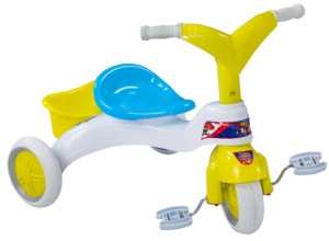 Triciclo de plástico de 3 ruedas para niños de 2 a 5 años, fácil montaje, bicicleta casera, modelo de tres ruedas con música suave - Product Image 4