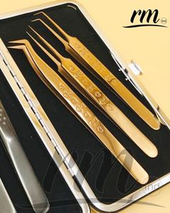 Ensemble de pinces à cils arc-en-ciel, 1 pièce, haute qualité, en or rose - Product Image 4