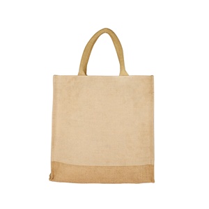 กระเป๋าช้อปปิ้งปอกระเจาธรรมชาติปลอดสารพิษ,กระเป๋าชายหาดมีที่จับเชือกแข็งแรง - Product Image 2