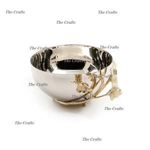 Bol de service alimentaire de fruits de conception la plus récente pour la vaisselle de cuisine bol décoratif en acier et en laiton à bas prix - Product Image 1