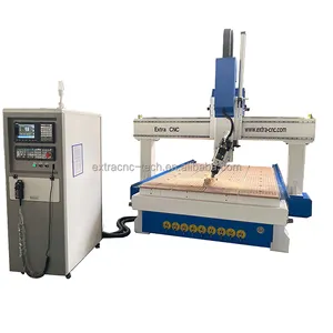 180 degrees spindle rotating 4 axis cnc wood engraving milling machine