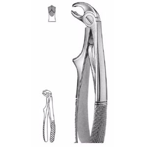 Forceps dentaires pédiatriques Klein Fig.6, manuels, de haute qualité, en acier inoxydable de qualité médicale, pinces d'extraction dentaire, poignée ergonomique - Product Image 5