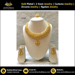 African Crystal Mix <b>Gold</b> Color Bride <b>Jewellery</b> Gift <b>Set</b> Women - Product Image 4