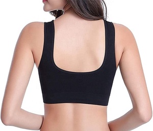 Sujetador de yoga sexy de alta calidad para mujeres negras y sujetador para dormir - Product Image 2