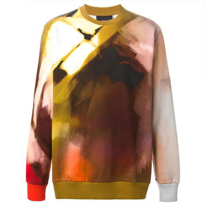 Sweat-shirt imprimé à sublimation personnalisée Taille américaine 100% Polyester Sweatshirts en coton à sublimation unie pour hommes - Product Image 6
