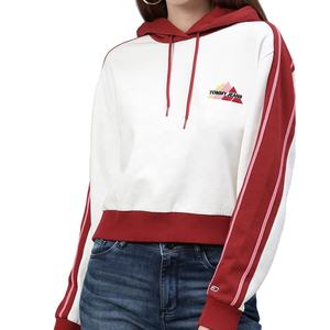 High Street Mujer 100% Algodón Pullover Sudaderas con capucha Manga larga Bolsillo de canguro Estampado informal Sudadera con Capucha forrada de invierno - Product Image 5