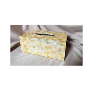 Servilletero de nácar, soporte de pañuelos MOP de color exclusivo para mesa de cena, pieza central para los más vendidos - Product Image 1