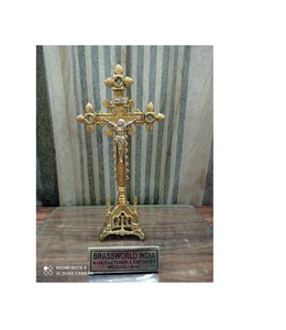 ALTER CROSS de latón de alta calidad, suministros de iglesia con crisol - Product Image 1