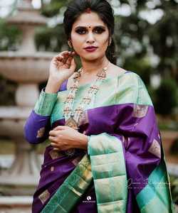 Banarasi soie Jacquard Saree avec chemisier femmes portent des dames fête Festival tenue quotidienne doux coton soie Sari en gros bas prix ApparelGarment - Product Image 5