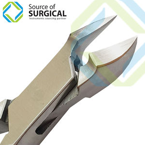 Coupe-ongles professionnel de haute qualité Double ressorts Pinces à ongles professionnelles à Double ressort de qualité supérieure avec poignée en zigzag - Product Image 2