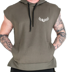 New Soft Feel Muscle Workout <b>Gym</b> Sleeveless Men's <b>Hoodie</b> - Product Image 2
