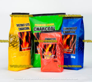 TEMARA-Parrilla de carbón para barbacoa, embalaje de madera dura para barbacoa, papel KRAFT, 2 KG, Marruecos, Norte de África - Product Image 1