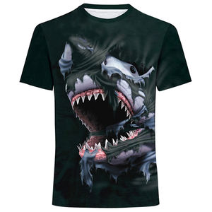 Camiseta de sublimación de poliéster con diseño impreso personalizado para hombre, camisa de manga corta en blanco 100% de algodón, sublimada, venta al por mayor - Product Image 3