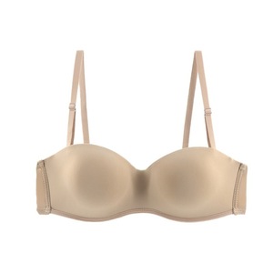 Mỏng thoáng khí <span class=keywords><strong>strapless</strong></span> backless Push-Up độn áo ngực nửa cup liền mạch dệt kim dệt cho đám cưới bên - Product Image 5