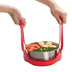 Silicone treo Pan nồi trứng giá hơi giỏ Sling nâng lên cho 6qt 8qt Silicone giá chống bỏng bakeware