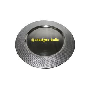 Placa Vintage redonda hecha a mano de diseñador, cargador de Metal ecológico, plato para servir para decoración de boda, última llegada - Product Image 5