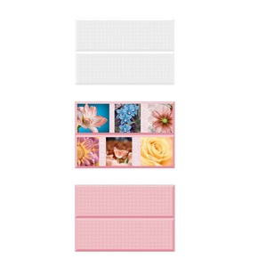 Color Rosa bebé con azulejos de pared esmaltados de cerámica de baño de diseño 3D 300x450mm - Product Image 1
