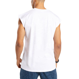 Camiseta sin mangas con logotipo personalizado de alta calidad para hombre, para ejercicio de verano, informal, gimnasio, Fitness, culturismo, ropa transpirable con tirantes - Product Image 5