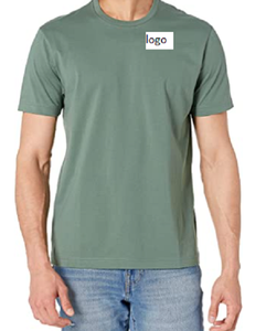 T-Shirt manches courtes en coton pour homme, coupe Slim, haute qualité, 100% coton, lavage en Machine importé, vente chaude, provenant du Bangladesh - Product Image 1