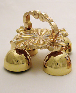 Brassworld inde cloche d'église en laiton en forme de croix modèle de quatre pièces avec placage personnalisé polissage fournitures d'église de Style religieux - Product Image 5