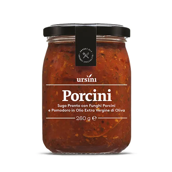 Ursini-salsa de tomate con setas Porcini, 260 g