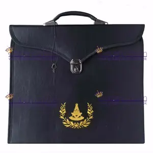 Maçonnique MM/WM et provincial Full Dress Acacia Past Master Cases avec poignée rigide | Fournisseur de mallettes maçonniques