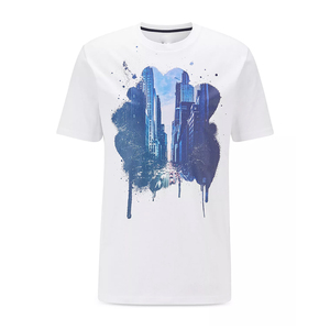 เสื้อยืดสีขาวพิมพ์ลายดิจิทัลแบบสั่งทำใหม่สำหรับผู้ชาย/เด็กผู้ชาย คอลเลคชั่นฤดูร้อน คุณภาพแบรนด์แท้ เนื้อผ้านุ่ม - Product Image 1