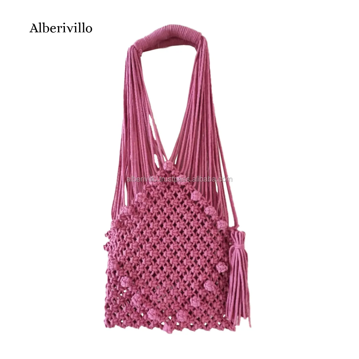 Macrame Shopping Handbag Ladies Bags Boho Macrame Crochet Bag