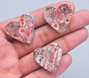 100% naturel oiseau Eye Jasper Chaleur Forme Pierres Précieuses/nouveau Poppy Jasper Lâche Pierres Précieuses Cabochon - Product Image 6