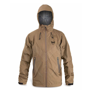 Veste de pluie à capuche avec fermeture éclair pour hommes, tissu tricoté avec logo personnalisé pour les saisons d'hiver et de printemps, prix de gros - Product Image 4