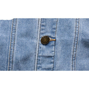 Chaquetas de moto de mezclilla azul con bordado personalizado a la moda para hombre, de talla grande, estilo informal, temporada de invierno, soporte con cierre de cremallera - Product Image 6